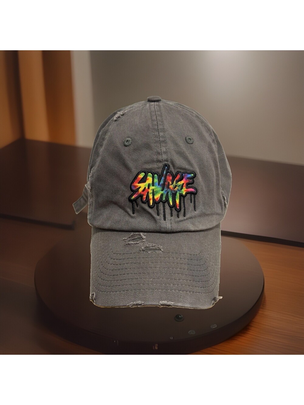 Savage Tye Dye Running Melting Paint Colors Baseball Cap Hat